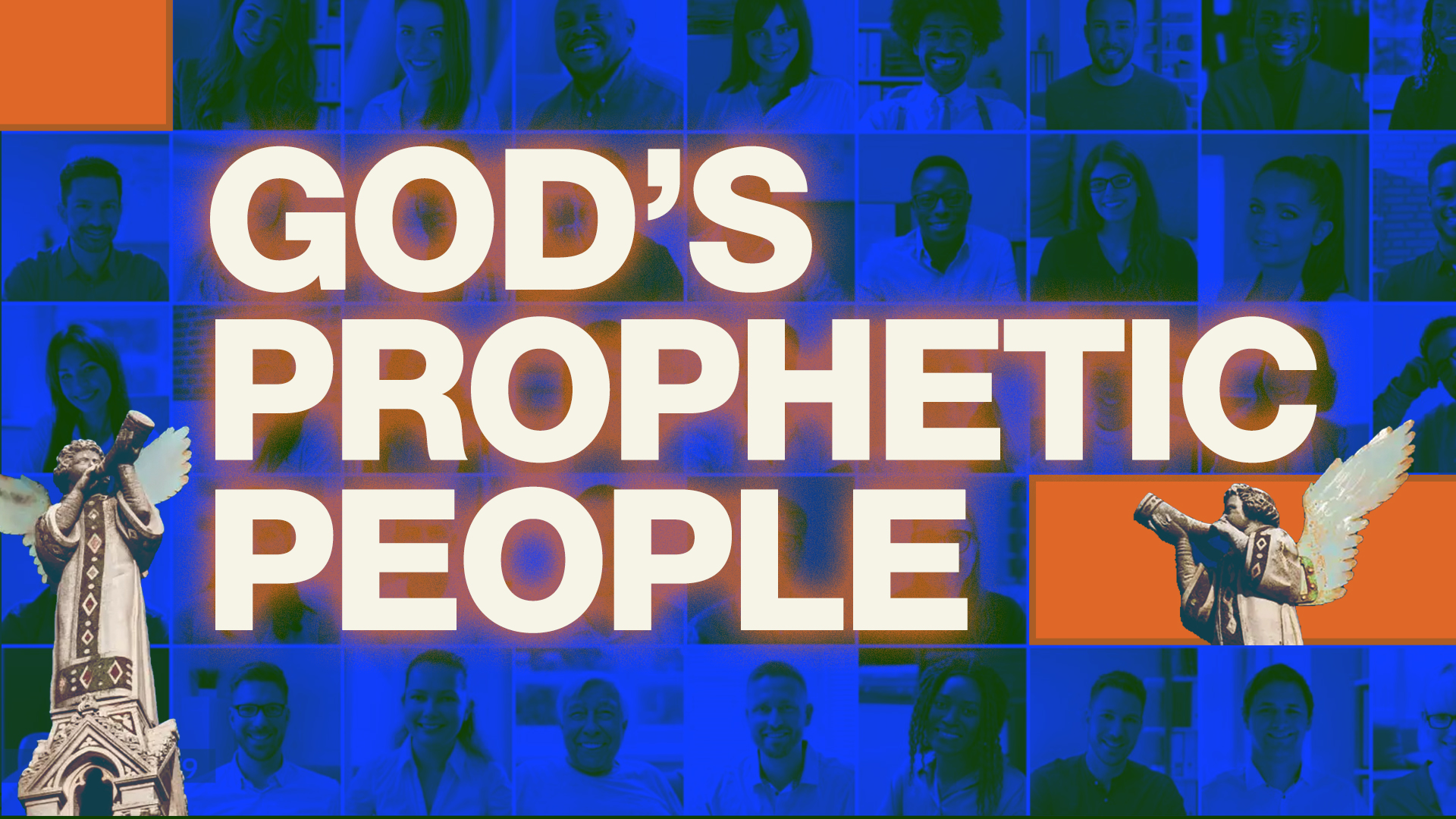 Photos of people in squares with the word ‘God’s Prophetic People’ overlaid