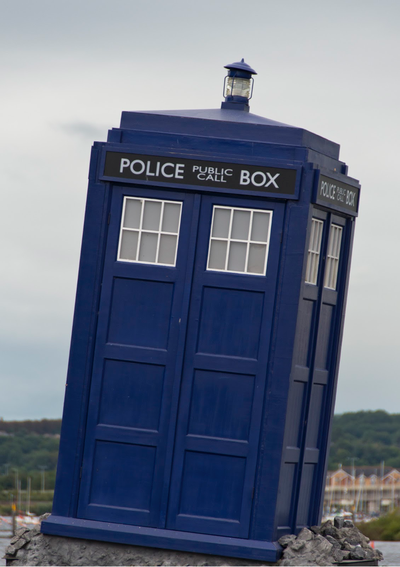 The TARDIS from Dr Who