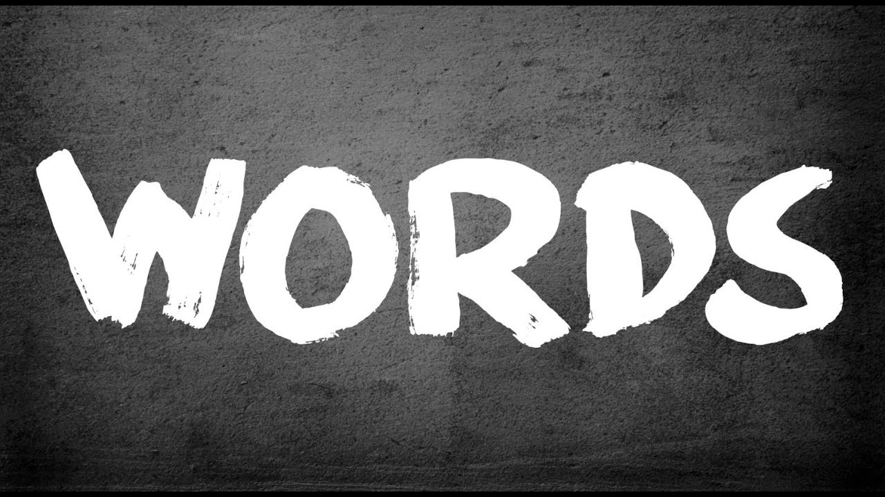 Text reads: 'Words'
